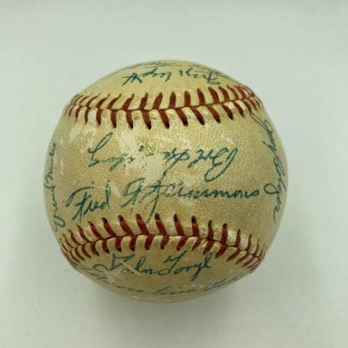 A bela equipe de 1958 do Cubs assinou a Liga Nacional de beisebol Ernie Banks JSA CoA - Bolalls autografados