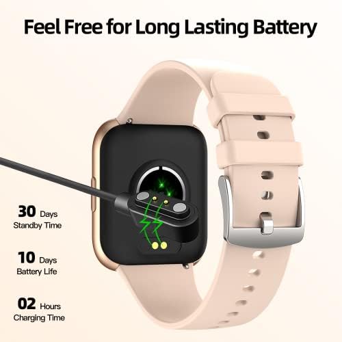 Smart Watch For Android/iOS, rastreador de atividades de monitor de frequência cardíaca com monitor de sono, gastador de fitness do