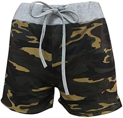 Coffy Shorts Casuais Cantura elástica feminina Summer Summer Hot Pants Hot Print Sports Sports Loungewear