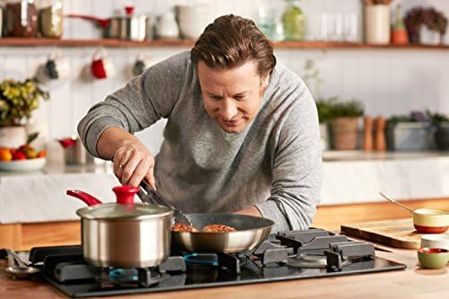 Tefal Jamie Oliver H801S5 Mainstream e Pote Conjunto de 5 peças Pan com conjunto de partidas de revestimento antiaderente,