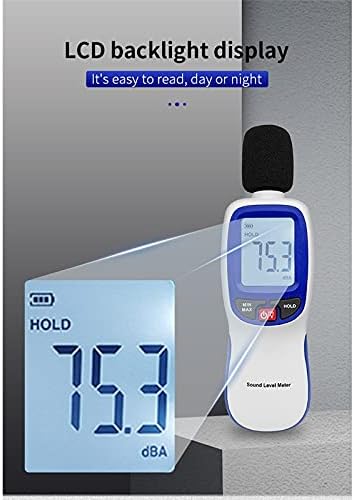 Uoeidob Digital Sound Level Medidor de ruído Analisador Volume de ruído Decibel Monitoramento Testador de medidores Decibelímetro