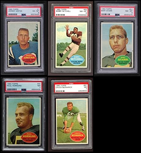 1960 Topps Football Complete Conjunto - Premier 7.5 - NM+ - Conjuntos completos de futebol