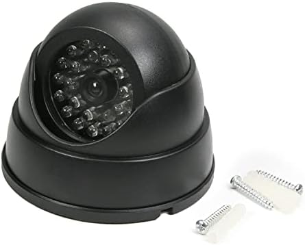 OTHMRO Câmera de segurança falsa Câmera de plástico Dummy Câmera Dome CCTV Sistema de vigilância alimentado por bateria para