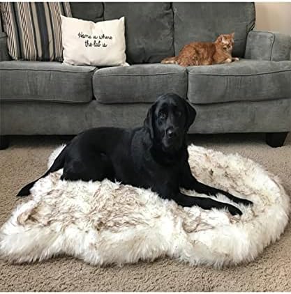 Cobertores de cães para cães grandes - inverno removível Pet Pad - lavável lã quente lã macia almofada de almofada em casa suprimentos de animais de estimação