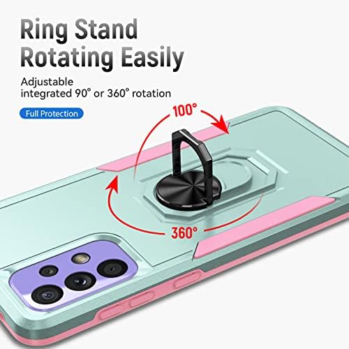 Samsung A53 5G, Case Galaxy A53 5G, M Maikezi [Grade Military] Com o protetor de tela HD Magnetic Ring Kickstand