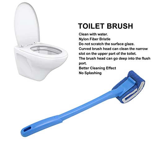Limpador de escova de vaso sanitário Free Breatle macia Design curvo Limpeza Ferramenta de lavatriz Compacto Banheiro de banheiro Banche