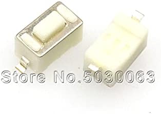 1000pcs/lote 3x6x4.3 SMD Touch/Micro SMD Switch Branco 3 * 6 * 4,3mm Patch 2pin Botões comumente usados