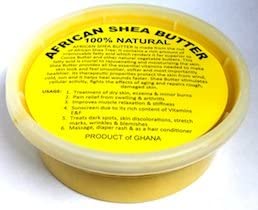 Raw não refinado African Sheith Butter 8 oz Ouro AAA Premium Sheith Butter de Gana - Use na acne, eczema, estrias, erupções cutâneas - use como manteiga de barriga para manter a pele macia e suportar a pele macia e suportar