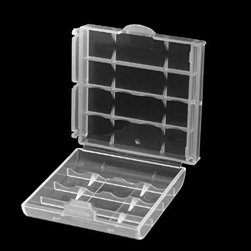 NOVO LON0167 Compartimento de armazenamento de proteção de bateria de plástico Branco para baterias AAA (Schutzhülle