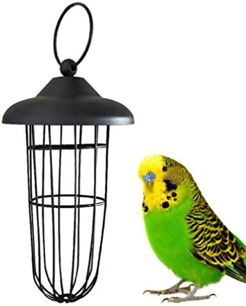 Alimentador de bola de bola de metal de popeetpop alimentador de pássaros de metal - alimentador de tubo de papaga