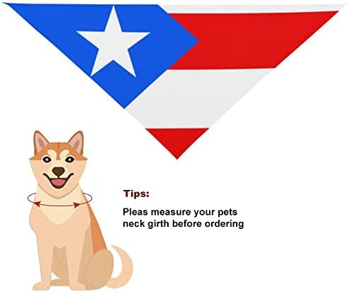 Puerto Rico Bandana Bandanas Triângulo Pet Trianglef Acessórios Bibs Bibs Bibs