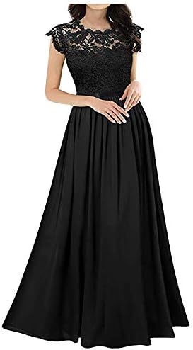 Vestidos de convidado de casamento de malha de renda floral lcepcy para mulheres vestido formal de manga longa e elegante e