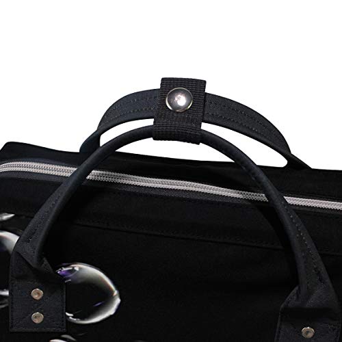 Lilibeely Grande Capacidade fralda Tote Backpack Mummy Mummy para cuidados com o bebê, gotas de água elegantes viagens à prova d'água