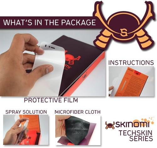 Protetor de pele de corpo inteiro Skinomi compatível com HTC One S Techskin Cobertura completa Clear HD Film