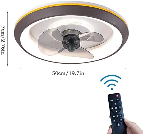 Ventilador de teto moderno de Pakfan com leve e ultrafino o ventilador de teto LED de quarto com controle remoto, luminárias