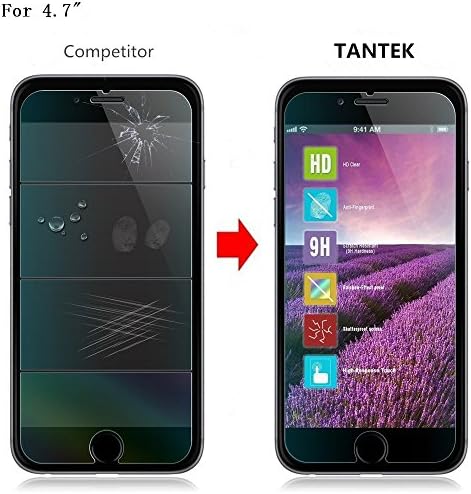 Protetor de tela Tantek para iPhone SE 2020 2ª geração, iPhone 8,7,6s, 6, 4,7 polegadas, filme de vidro temperado, Ultra Clear, 2-Pack