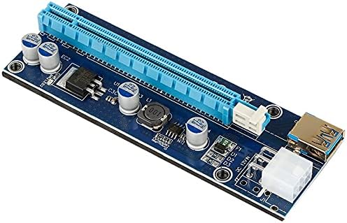 Conectores ver008s/009s molex 4pin sata 6pin pci expresso pcie pci -e riser cartão 008 adaptador 1x to16x USB3.0 riser extensor