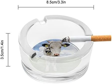 Cinzelos para cigarros Cigarros de animais de animais de cristal de gado de cristal bandeja de cinzas fumantes de cinzas