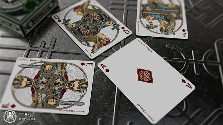 MJM Valhalla Viking Emerald Playing Cards