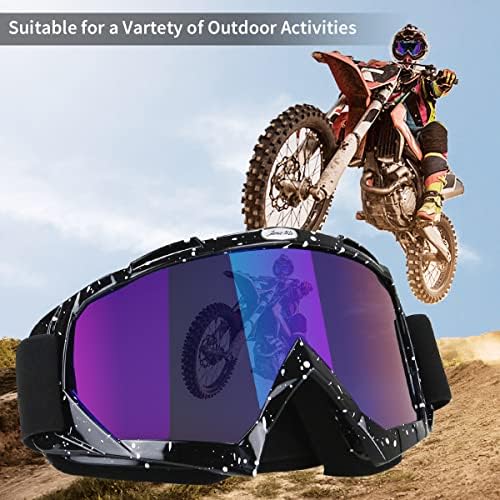 Jamiewin ATV óculos de bicicleta sujeira motocicleta motocicleta utv mx otg offroad monte óculos de óculos anti -UV