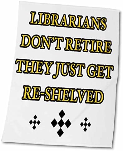 Bibliotecários 3drose não se aposentam, eles apenas são reajurados amarelos - toalhas