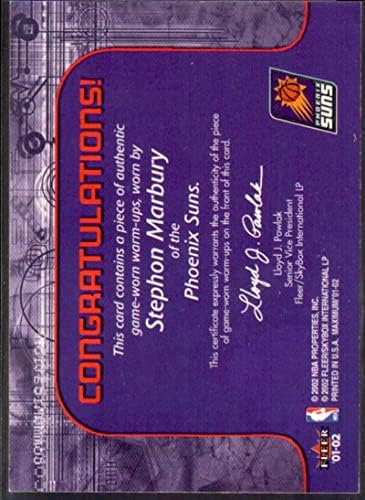 Cartão de Stephon Marbury 2001-02 Fleer Maximum Power Wart-ups 9