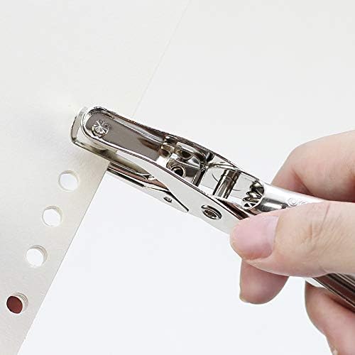 Senrise 1 Hole Punch, Holo Hole Puncher, 8 folhas Capacidade, Ponto de papel para escritório para papel artesanal, artesanato