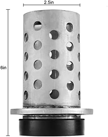 Dzq 2pcs perfurados frascos de fundição a vácuo fundindo a parede de aço inoxidável flangeado com base de borracha