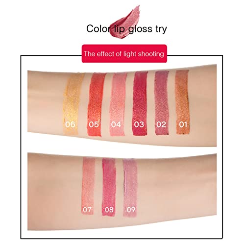 OUTFMVCH Jelly Lip Lip Gloss Clor de Lip Glitter Lipstick Hidratante Hidratante há muito duradouro e não é fácil de desbotamento de uso de lábios longos