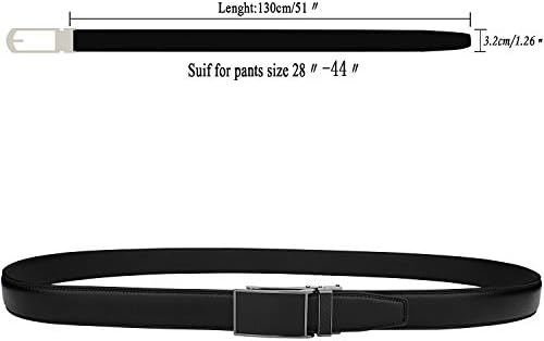 Himi Men's Comfort Felt Genuine Leather Ratchet Belt com clique automático de fivela