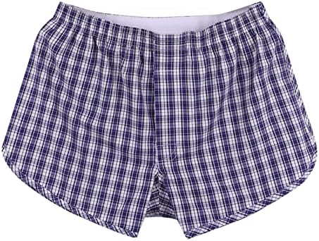 Mens cueca cueca masculina cueca de cueca solta shorts médios shorts de cintura pijama de algodão resumo masculino