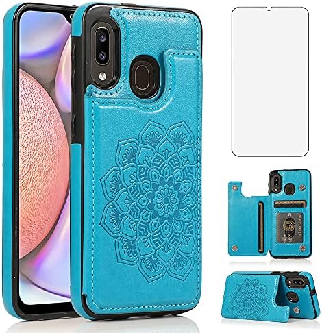 NKECXKJ Design para Samsung Galaxy A10E/A20E Caixa da carteira, Casos de telefone de couro PU com suporte para cartões de protetor,