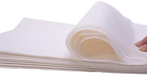 Taponukea 100 folhas 7,9 * 11,8 polegadas Mulberry Paper Caligrafia Rice Folha de papel artesanal para artesanato DIY Presente de pintura para adultos Prática