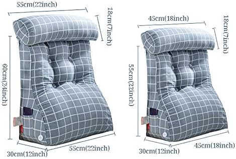 Triângulo Topy Back Custh Cushion Pillow, Backrest Ajuste Reading Pillow Sofá cama de escritório Rest Cushion Back