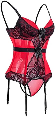 Corsário feminino Sexy Floral Lace ombro Bustiers Bustiers Malha de espartilhos lingerie corpete da cintura de cintura