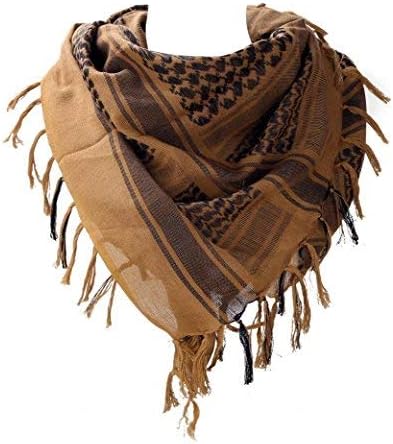 SHEMAGH MILITAR DESERT TATICAL ÁRATRO KEFFIYEH EXPENHO CHENGRO DE CHENGRO PARA MULHERES E HOMENS 43 x43