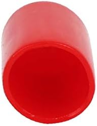 X-Dree 11,5 mm interno DIA Isolada de borracha Tampa de fios de fios de fios de protetor RED 100PCS (Coperchio di