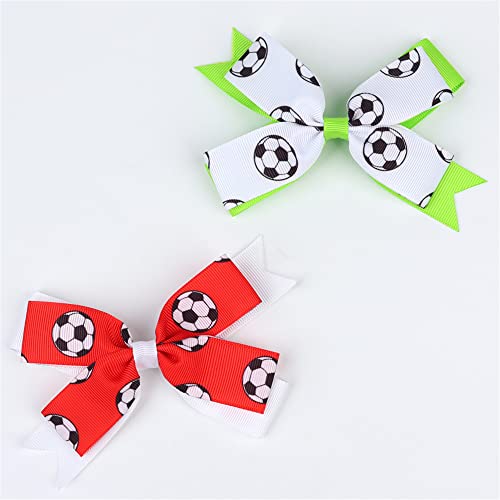 Futebol Ribbon Cabelo arco Clipes de futebol acessórios de cabelo para meninas cocar de mulheres.