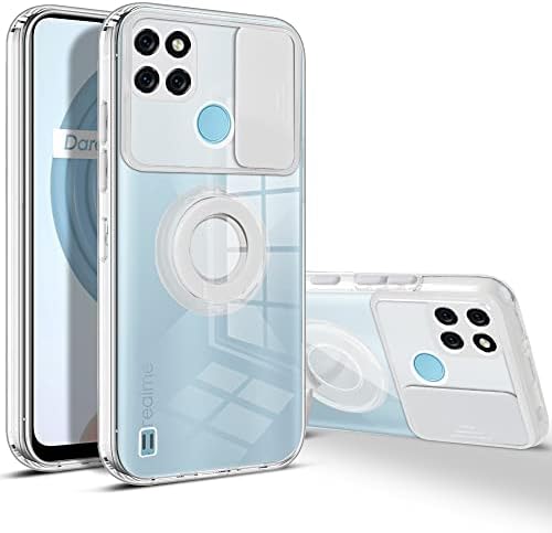 Caso limpo de estojo Ultra Slim para Oppo Realme C21y, caixa de telefone transparente de corpo inteiro, capa de telefone