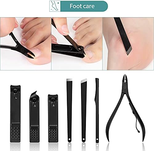 SKM 4-23 PCs Pedicure Professional Pedicure Scissors Definir aço inoxidável Aguar