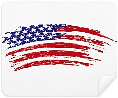 Estrelas e listras Bend America America Country Flag Flening Ten Cleaner 2pcs Camurça Fabric