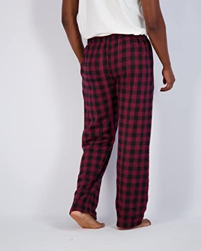 3 pacote: calça de pijama masculino - malha de algodão de flanela de fundo de salão