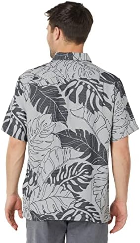 Quiksilver Men's Under Canopy Button Up Floral Collowed Shirt