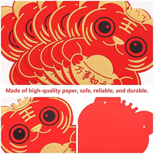 Bestoyard chinês envelopes vermelhos 12pcs chineses hong bao lucky money envelopes ano dos envelopes vermelhos de 2022 envelopes