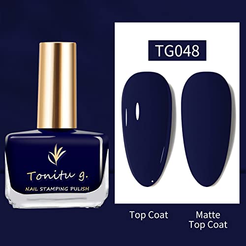 Tonitu G · 8ml esmalte de unha- 6 cores duradouras, seco rápido, conjunto de esmalte de unhas Bright Bright Nail Art Solidle brilho