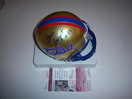Steve Largent Seattle Seahawks, Tulsa JSA/CoA Mini capacete assinado - Mini capacetes autografados da faculdade