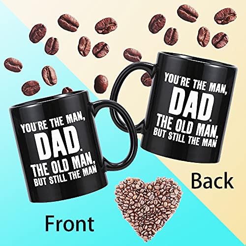 Presentes do dia do pai da filha, filho, engraçado preto de caneca de caneca de cerâmica preta xícara de chá-você é o