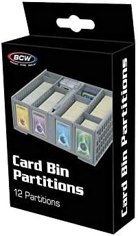 Partições de lixeira de cartão colecionável BCW - cinza