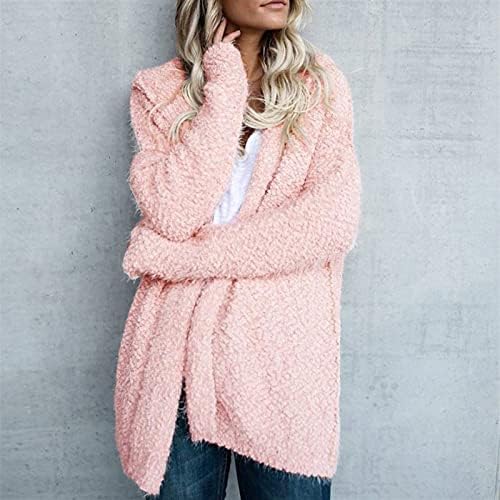 Jaqueta de lã de lã de grande tamanho feminina jaqueta de inverno