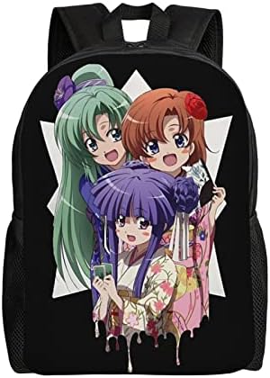 Anime quando they-higurashi mochila unissex mochila um lado mochila completa mochila casual saco de viagens mochilas leves